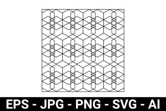 Abstract Shape Tile Seamless Pattern for Crafting and Design