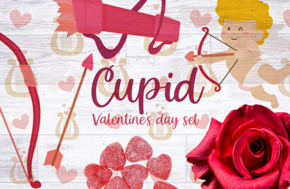 Cupid Valentine's Day Graphics for Crafts