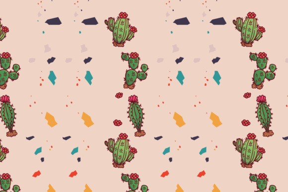 Cute Cactus Pattern Art Review