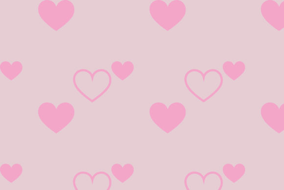 Cute Pink Love Pattern – A Versatile Graphic Design Asset for Handmade Creations
