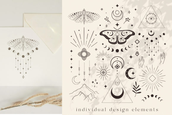 Divine Logo Elements for Graphics and Logos
