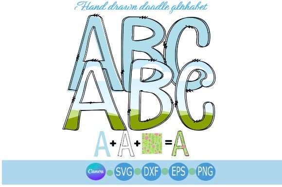 Doodle Letters Alphabet - A Versatile Graphic Template for Creative Branding