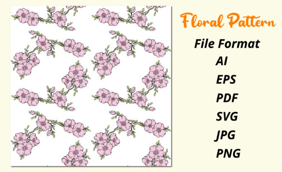 Floral Seamless Vector Pattern for Branding and Marketing