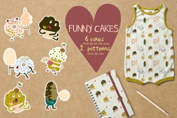 Funny Cakes Bundles: Playful Graphics for Creative Publishing
