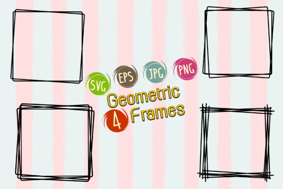 Geometric Frames: A Graphic Design Asset for Handmade Logos and More