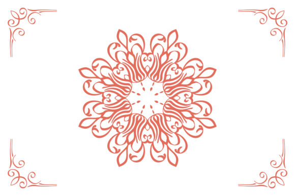 Mandala Frame Style Pattern for Graphic Design