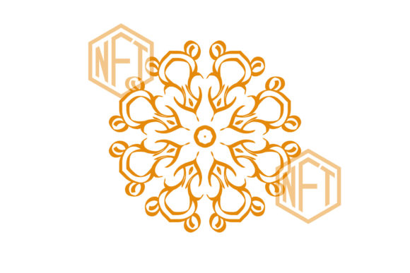 Mandala Henna Premium Design NFT - Elegant Graphics for Handmade Creations