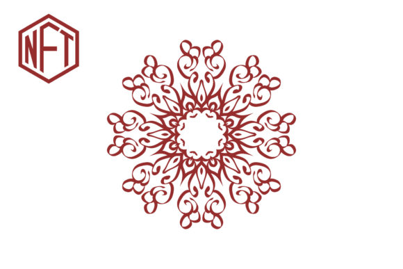 Mandala Tattoo Flower NFT Style Graphics for Patterns