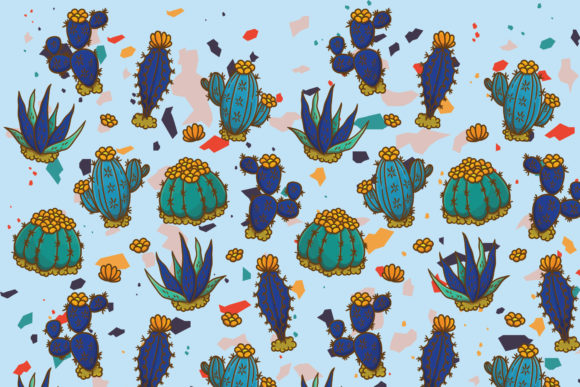 Mix Cactus Pattern – A Versatile Graphic Design Asset