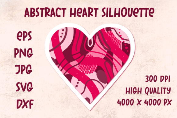 Pink Abstract Heart - Love Symbol Graphics
