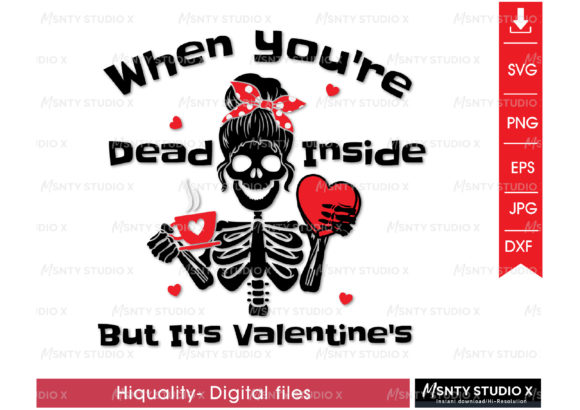 Valentine’s Skull Skeletons SVG – A Playful Graphic Design Asset for Crafts and Content